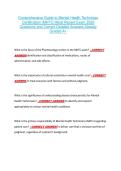 Comprehensive Guide to Mental Health Technician &NewLine;Certification &lpar;MHTC&rpar; Most Recent Exam 2026 &NewLine;Questions and Correct Detailed Answers Already &NewLine;Graded A&plus; 