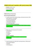 COMLEX-USA Level 1 questions with correct answers 2026