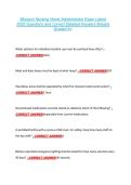 Missouri Nursing Home Administrator Exam Latest &NewLine;2026 Questions and Correct Detailed Answers Already &NewLine;Graded A&plus; 