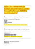 COMLEX-USA licensing exam Test Questions And Correct Answers &lpar;Verified Answers&rpar; Plus Rationales 2026 Q&A Instant Download Pdf&NewLine;