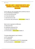 CMN 568- UNIT 1 QUESTIONS WITH 100&percnt; CORRECT SOLUTIONS GUARANTEED SUCCESS