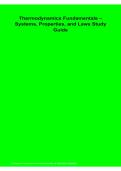 Thermodynamics Fundamentals Study Guide &ndash; Systems&comma; Properties&comma; Laws & Key Concepts Review PDF 2026&sol;2027