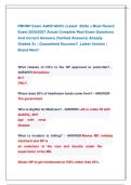 PMHNP Exam AANP&sol;ANCC &lpar;Latest  2026&rpar; &vert;&vert; Most Recent &NewLine;Exam 2026&vert;2027 Actual Complete Real Exam Questions &NewLine;And Correct Answers &lpar;Verified Answers&rpar; Already &NewLine;Graded A&plus; &vert; Guaranteed Success&excl;&excl;  Latest Version &vert; &NewLine;Brand New&excl;&excl;