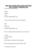 DRE FINAL KNOWLEDGE EXAM QUESTIONS WITH CORRECT ANSWERS 2026