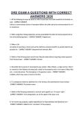 DRE EXAM A QUESTIONS WITH CORRECT ANSWERS 2026