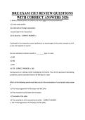 DRE EXAM CH 5 REVIEW QUESTIONS WITH CORRECT ANSWERS 2026