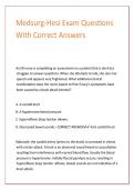 Medsurg-Hesi Exam Questions With Correct Answers 