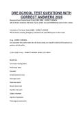 DRE SCHOOL TEST QUESTIONS WITH CORRECT ANSWERS 2026