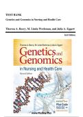 Test Bank - Genetics and Genomics in Nursing and Health Care&comma; 2nd Edition &lpar;Beery&comma; 2026&rpar;