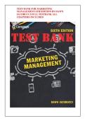 TEST BANK FOR MARKETING MANAGEMENT 6TH EDITION BY DAWN IACOBUCCI