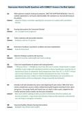 Rasmussen Mental Health Questions with CORRECT Answers &lpar;Verified Update&rpar;