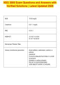 NSG 3800 Exam Questions and Answers with&NewLine;Verified Solutions &vert; Latest Updated 2026