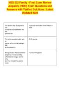 NSG 222 Family - Final Exam Review&NewLine;Jeopardy &lpar;HESI&rpar; Exam Questions and&NewLine;Answers with Verified Solutions &vert; Latest&NewLine;Updated 2026