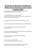 Dynatrace Professional Certification &NewLine;Written Exam Questions with Correct &NewLine;Answers 2026 