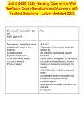 Unit 5 &lpar;NSG 222&rpar;&colon; Nursing Care of the Well&NewLine;Newborn Exam Questions and Answers with&NewLine;Verified Solutions &vert; Latest Updated 2026