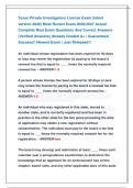Texas Private Investigators License Exam &lpar;latest versions 2026&rpar; Most Recent Exams 2026&vert;2027