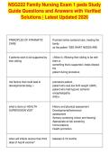 NSG222 Family Nursing Exam 1 peds Study&NewLine;Guide Questions and Answers with Verified&NewLine;Solutions &vert; Latest Updated 2026