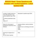 NSG222 Week 7 Exam Questions and&NewLine;Answers with Verified Solutions &vert; Latest&NewLine;Updated 2026