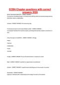 ECBA Chapter questions with correct answers 2026