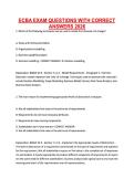 ECBA EXAM QUESTIONS WITH CORRECT ANSWERS 202