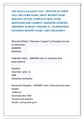 UGA History Exemption Test - UPDATED BY DREW &NewLine;YALL WELCOME EXAM &vert;&vert; MOST RECENT EXAM &NewLine;2026&vert;2027 ACTUAL COMPLETE REAL EXAM &NewLine;QUESTIONS AND CORRECT ANSWERS &lpar;VERIFIED &NewLine;ANSWERS&rpar; ALREADY GRADED A&plus; &vert; GUARANTEED   &NewLine;SUCCESS&excl;&excl; NEWEST EXAM &vert; JUST RELEASED&excl;&excl;