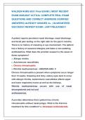 WALDEN NURS 6531 Final EXAM &vert;&vert; MOST RECENT &NewLine;EXAM 2026&vert;2027 ACTUAL COMPLETE REAL EXAM &NewLine;QUESTIONS AND CORRECT ANSWERS &lpar;VERIFIED &NewLine;ANSWERS&rpar; ALREADY GRADED A&plus; &vert; GUARANTEED   &NewLine;SUCCESS&excl;&excl; NEWEST EXAM &vert; JUST RELEASED&excl;&excl;
