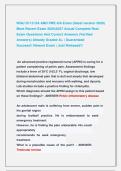 WGU D115 OA AND PRE-OA Exam &lpar;latest version 2026&rpar; &NewLine;Most Recent Exam 2026&vert;2027 Actual Complete Real &NewLine;Exam Questions And Correct Answers &lpar;Verified &NewLine;Answers&rpar; Already Graded A&plus; &vert; Guaranteed               &NewLine;Success&excl;&excl; Newest Exam &vert; Just Released&excl;&excl;
