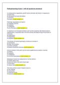 Pathophysiology Exam 1 with all questions answered 