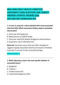 WGU D446 Adult Health II Objective Assessment Exam Questions and Correct Answers