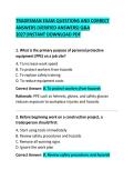 &NewLine;Tradesman Exam Questions and Correct Answers