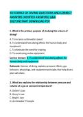&NewLine;SSI Science of Diving Questions and Correct Answers