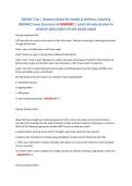   NBHWC Test &vert; National Board for Health & Wellness Coaching&NewLine;&lpar;NBHWC&rpar; Exam Questions & ANSWERS &vert; Latest Already Graded A&plus;&NewLine;UPDATE 2025&vert;2026&excl;&excl; STUDY GUIDE EXAM