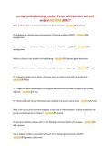 portage pathophysiology module 9 exam with question and well&NewLine;verified ANSWERS 2026&excl;&excl;&excl;
