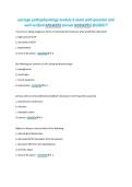 portage pathophysiology module 9 exam with question and&NewLine;well verified ANSWERS &lpar;actual ANSWERS&rpar; &commat;2026&excl;&excl;&excl;