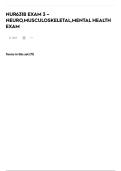 NUR631B EXAM 3 &ndash; NEURO&comma;MUSCULOSKELETAL&comma;MENTAL HEALTH EXAM