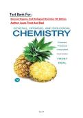 Test Bank - for General&comma; Organic&comma; and Biological Chemistry 4th Edition by Laura Frost &vert; All Chapters &vert; Newest Edition