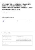 SUT JHALLY COMM 289 EXAM 1 EXAM WITH CORRECT ACTUAL QUESTIONS AND CORRECTLY WELL DEFINED ANSWERS LATEST ALREADY GRADED A&plus; 2026