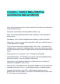 CLINICAL ORDER TRANSMITTAL QUESTIONS AND ANSWERS&period;
