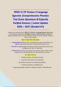 WGU C173 Version 3 Language Agnostic &vert;Comprehensive Practice Test Exam Questions & Expertly Verified Answers &vert; Latest Update 2026 &ndash; 2027 &lpar;Graded A&plus;&rpar;&NewLine;