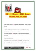NS 1410 EXAM COMPLETE PACKAGE DEAL