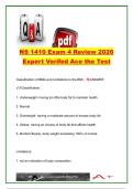 NS 1410 Exam 4 Review 2026 Exam Questions and Answers &vert; 450&plus; Practice Questions &vert; Obesity&comma; Weight Management&comma; Vitamins&comma; Eating Disorders&comma; Sports Nutrition & Dietary Supplements &vert; NS 1410 Human Nutrition