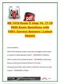 NS 1410 Exam 5 &lpar;Chapters 14&comma; 17&ndash;19&rpar; 2026 Exam Questions and Answers &vert; 200&plus; Practice Questions &vert; Sports Nutrition&comma; Dietary Supplements&comma; Pregnancy&comma; Infant Nutrition & Lifespan Nutrition &vert; NS 1410 Human Nutrition