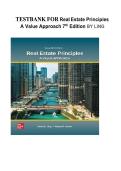 Test Bank&colon; Real Estate Principles&colon; A Value Approach &lpar;7th Edition&rpar; by Ling
