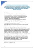 ANTIBACTERIAL PHARMACOLOGY CLASSES&comma; ACTIONS&comma; AND NURSING CARE NURSING PHARMACOLOGY STUDY GUIDE 2025&sol;2026 &vert; 100&percnt; VERIFIED WITH CORRECT QUESTIONS AND ANSWERS &vert; COMPLETE ANTIBIOTIC PHARMACOLOGY REVIEW&comma; DRUG MECHANISMS&comma; MEDICATION SAFETY&comma; PRACTICE QUE