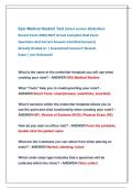 Epic Medical Student Test &lpar;latest version 2026&rpar; Most &NewLine;Recent Exam 2026&vert;2027 Actual Complete Real Exam &NewLine;Questions And Correct Answers &lpar;Verified Answers&rpar;                &NewLine;Already Graded A&plus; &vert; Guaranteed Success&excl;&excl; Newest                    &NewLine;Exam &vert; Just Rel