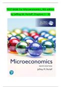 Test Bank for Microeconomics&comma; 9th Edition by Jeffrey M&period; Perloff &vert; Chapters 1&ndash;20 &vert; Complete Exam Preparation with Verified Answers