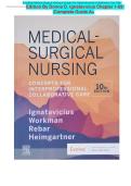 Test Bank Medical-Surgical Nursing Concepts for Interprofessional Collaborative Care 10th Edition by Donna D&period; Ignatavicius Chapter 1-69 &vert;Complete Guide A&plus;