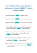Serv safe Cheat Sheet Exam Questions &NewLine;and Answers Updated 2026&sol;2027 Version &vert; &NewLine;Verified Answers 