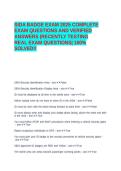 SIDA BADGE EXAM 2025 COMPLETE EXAM QUESTIONwS AND VERIFIED ANSWERS