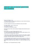 AIRPORT SIDA ID BADGE QUESTIONS AND ANSWER1